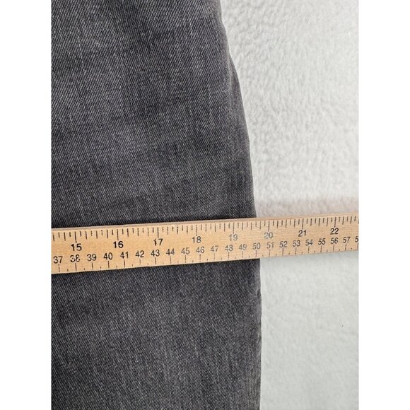Abercrombie 90s straight ultra high jeans charcoal boho‎ curve Love sz 30 - Picture 8 of 11